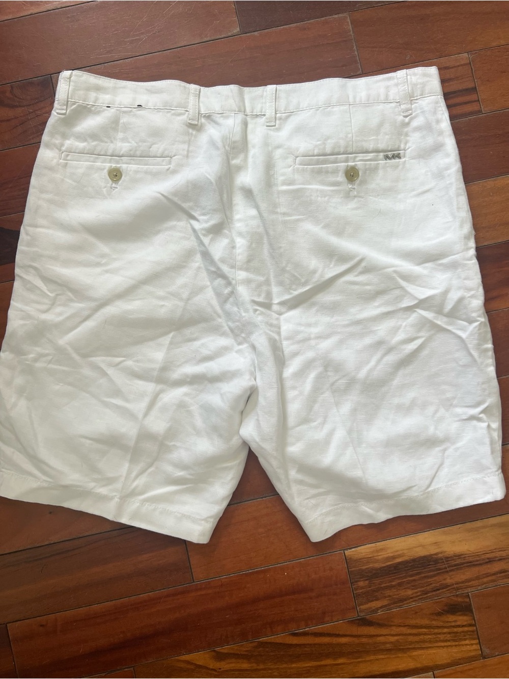 Michael Kors Women's White Linen Blend Shorts Size 34 - Picture 3 of 6
